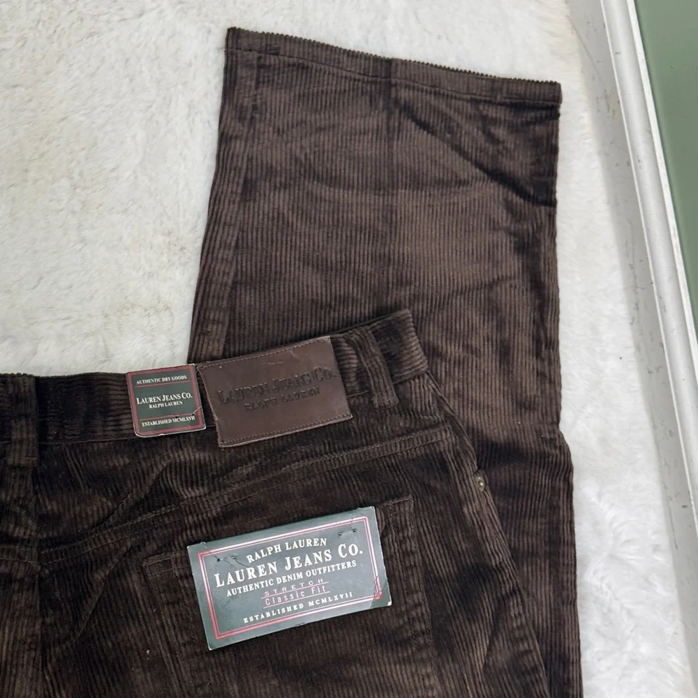 NWT Ralph Lauren Dark Brown Corduroy Pants 16 - Picture 13 of 13